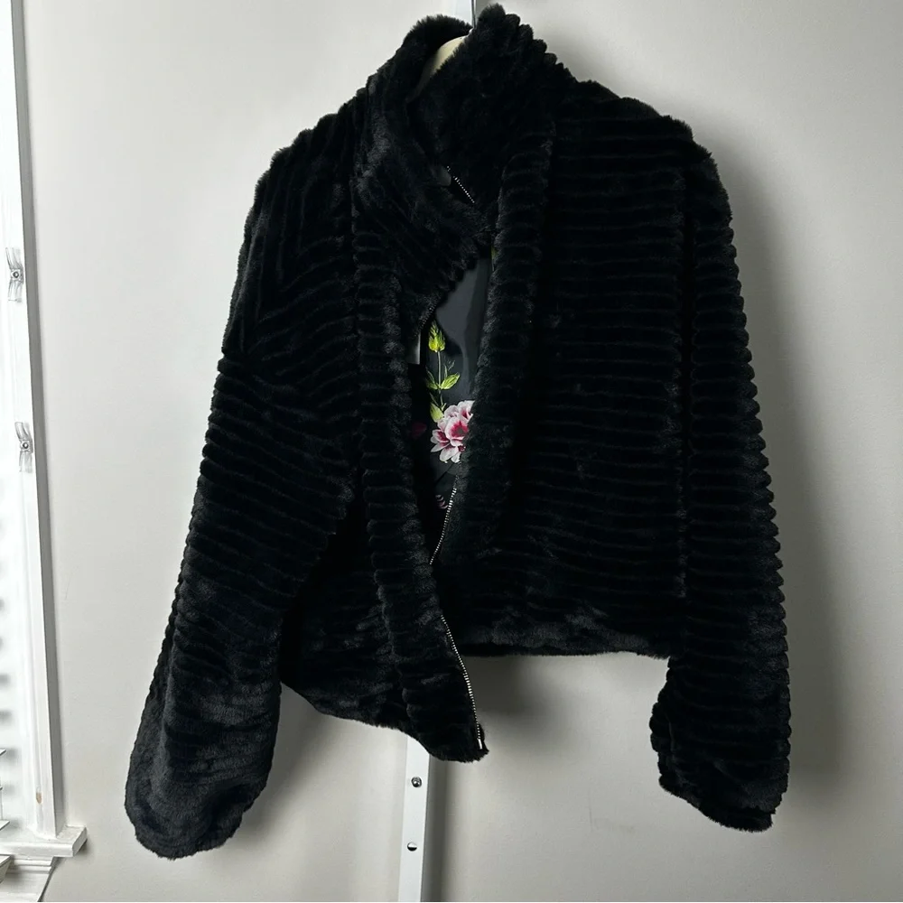 JASON WU Stand Collar Jacket black size M new with‎ tags
